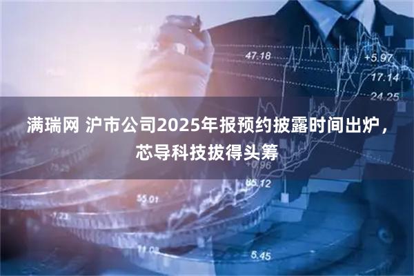 满瑞网 沪市公司2025年报预约披露时间出炉,芯导科技拔得头筹